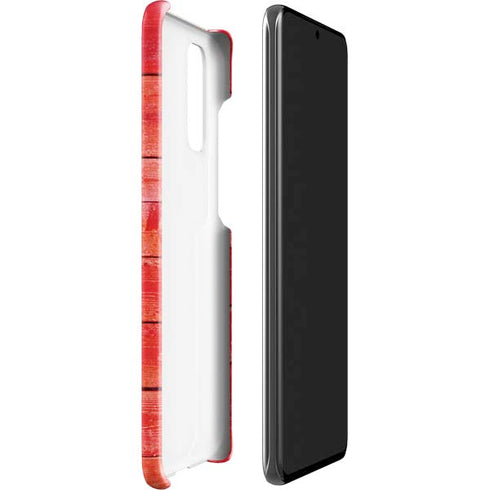 Canada Flag Light Wood Galaxy S20 Lite Case